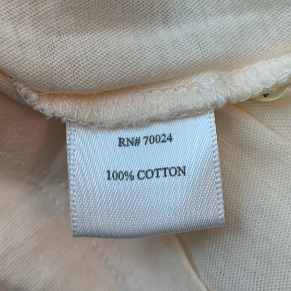 bobi Los Angeles Cream Cold Shoulder Short Sleeve - Picture 6 of 7